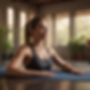 Cultivating Mental Wellness in Fitness A serene environment for yoga and meditation reflecting mental well-being.