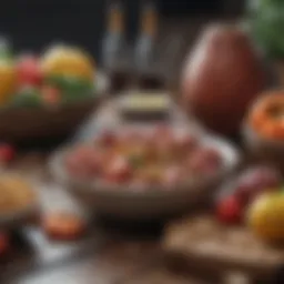 Variety of nutrient-dense foods for caloric surplus