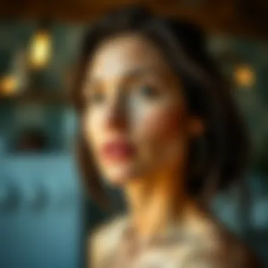 Illustration of lifestyle changes promoting skin health