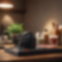 At-home testing kit on a table with instruction manual