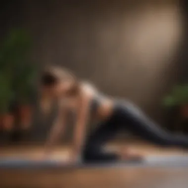 A person practicing yoga to strengthen back muscles