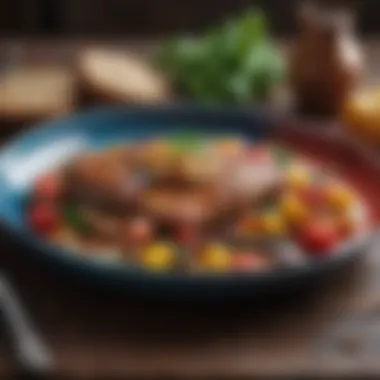 Iron-Fortified Meal Example A colorful plate featuring a balanced meal with iron-rich ingredients