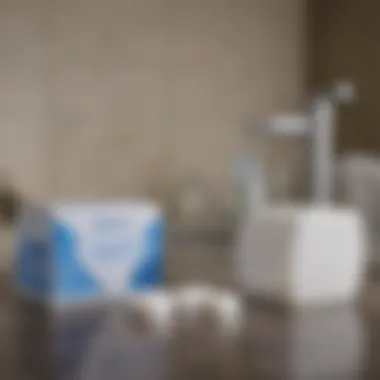 Affordable Teeth Whitening Solutions Box of budget teeth whitening strips on a bathroom counter