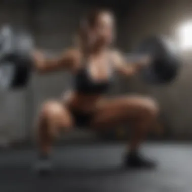 Challenging Squat for Effective Fat Loss A challenging squat exercise demonstrating strength and form