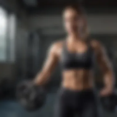 Strength Training with Weights in a Gym Strength training with weights in a gym