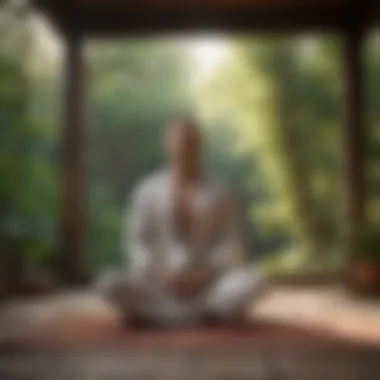 Tranquility in Meditation Meditation session in a tranquil setting
