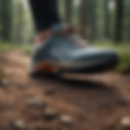 Trail shoe showcasing support for overpronation