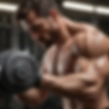 Dynamic Bicep Curl Technique Dynamic bicep curl exercise in action