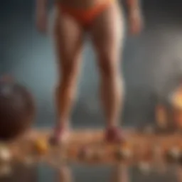 Visual representation of the caloric deficit concept.