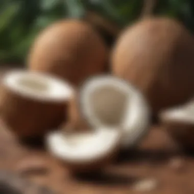 Coconuts in a balanced diet