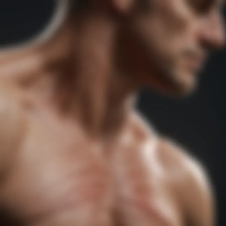 Detailed infographic of trapezius muscle anatomy