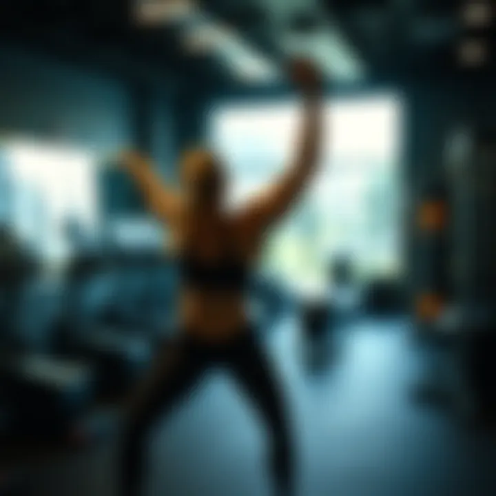 Engaging in Effective Physical Activity Dynamic workout session in a gym
