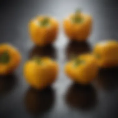 Vibrant Yellow Pepper Vibrant yellow pepper showcasing its bright color and texture