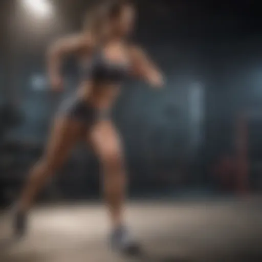 Dynamic movement showcasing body weight exercises