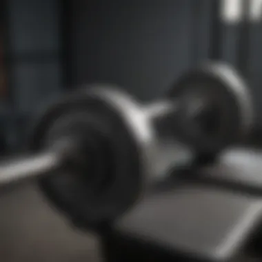 A close-up of a barbell resting on a weight bench, emphasizing the importance of equipment choice.