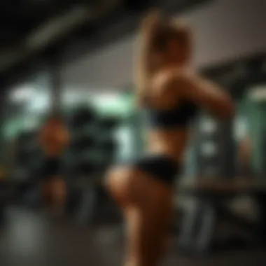 Demonstration of effective glute exercises in a gym setting