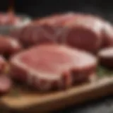 Assorted selection of premium meats for ketogenic diet