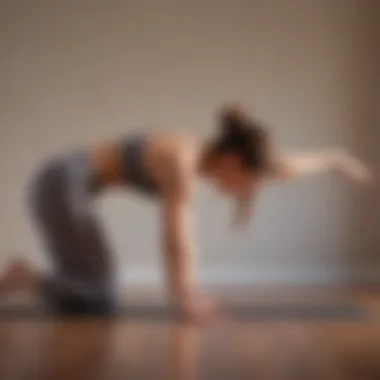 An individual performing a yoga pose specifically designed to improve lower back flexibility.