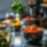 Visual representation of balanced nutrition for midlife weight loss