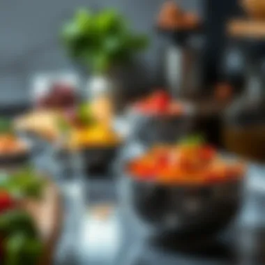 Visual representation of balanced nutrition for midlife weight loss