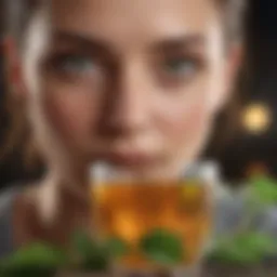Natural remedies for nasal congestion relief such as herbal teas