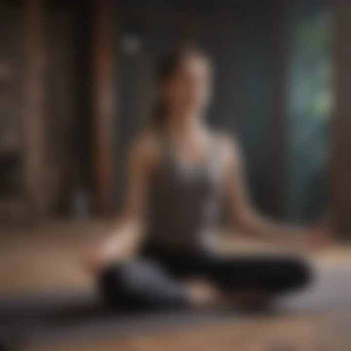 Restorative yoga in a tranquil setting to encourage recovery