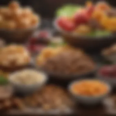 Fiber-Rich Foods for Digestive Wellness A vibrant assortment of fiber-rich foods promoting digestive health