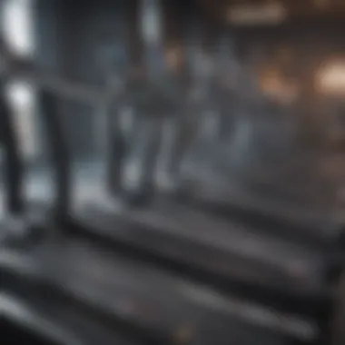 The Distinctive Design of Curve Treadmills Close-up of a curve treadmill showcasing its unique design and features