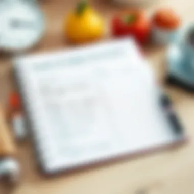 Health Goals and Daily Activities Planner A well-organized planner filled with health goals and daily activities