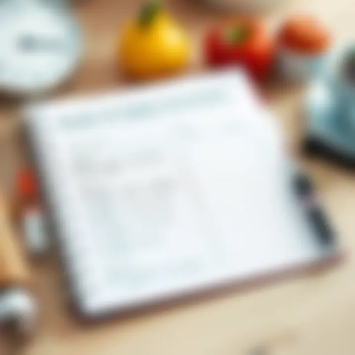 Health Goals and Daily Activities Planner A well-organized planner filled with health goals and daily activities