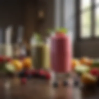 Ingredient Selection for Healthful Blends Ingredients arranged for a flavorful and nutritious smoothie recipe