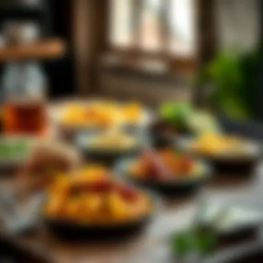 A collection of delicious high protein recipes displayed on a rustic table, inviting culinary exploration.