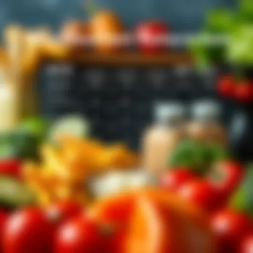 Visual representation of macronutrient ratios in a ketogenic diet