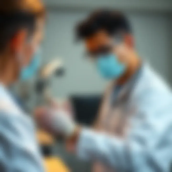 Blood Testing for Personalized Vitamin D Assessment A professional conducting a blood test for vitamin D levels