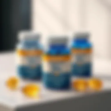 Elegant Presentation of Vitamin D3 Supplements Vitamin D3 supplements in elegant packaging