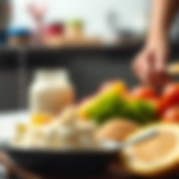 Graph illustrating protein intake and weight loss correlation