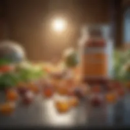 A vibrant assortment of vitamins and supplements.