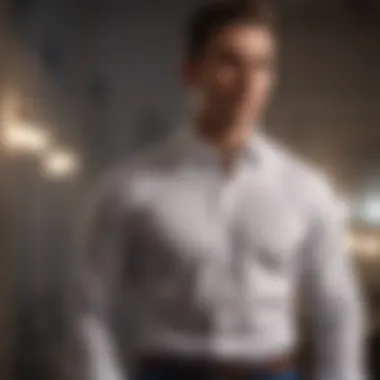 Stylish Professional Attire Stylish dress shirt paired with tailored trousers in a professional setting