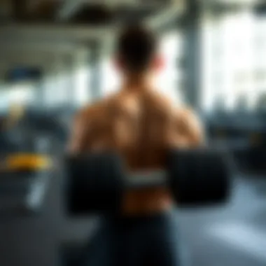 Proper Dumbbell Row Posture Back-focused dumbbell row demonstrating proper posture