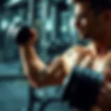 Dynamic Dumbbell Chest Press Dynamic dumbbell press showcasing chest engagement