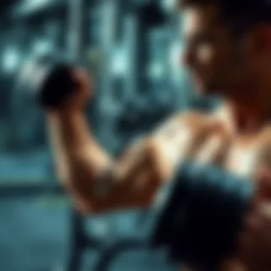 Dynamic Dumbbell Chest Press Dynamic dumbbell press showcasing chest engagement