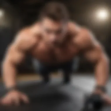 Dynamic Push-Up Variation Dynamic push-up variation showcasing core strength