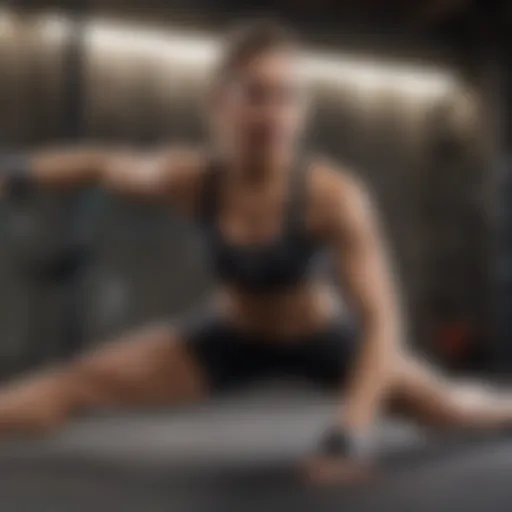 Dynamic workout routine focusing on core strength