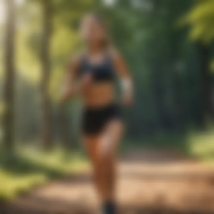Outdoor running session highlighting aerobic fitness
