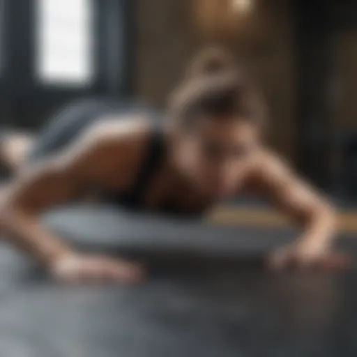 Dynamic plank exercise demonstrating core engagement