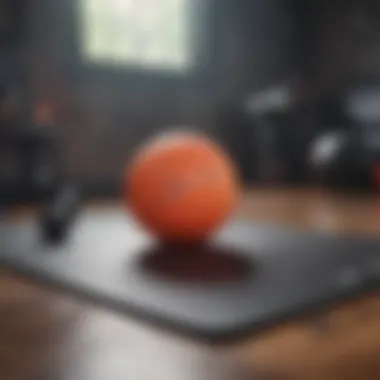Essential Equipment for Home Workouts A workout mat with equipment for home abdominal exercises.