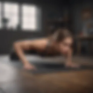 Plank for Core Stability A person performing a plank exercise for core strength.