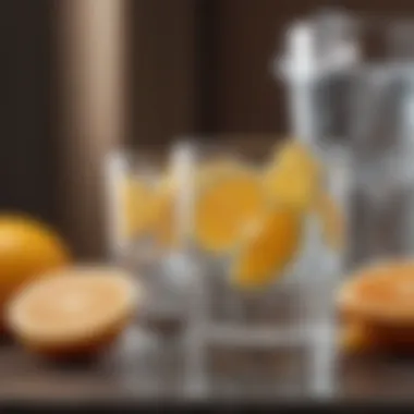 Refreshing Hydration for Detox Success Hydration with a glass of water and citrus slices