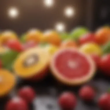 Colorful Fruits for Vitality and Health A vibrant assortment of fruits for a healthy diet