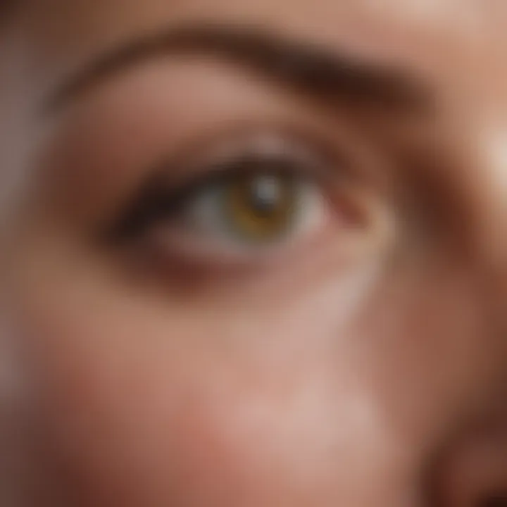 Application of a topical treatment on fever blisters